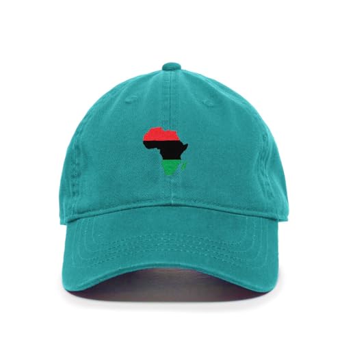 Africa Map Colored Embroidered Baseball Cap Cotton Adjustable Dad Hat - Picture 18 of 19