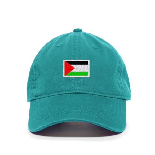 Palestine Flag Embroidered Baseball Cap Cotton Adjustable Dad Hat - Picture 18 of 19