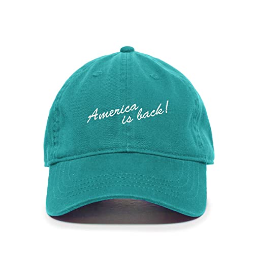 America is Back Baseball Cap Embroidered Cotton Adjustable Dad Hat - Picture 18 of 19