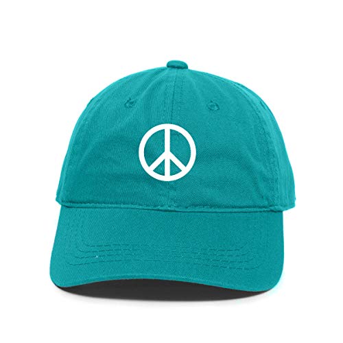 Baseballmütze Peace Logo bestickt Baumwolle verstellbar Papa Mütze - Bild 18 von 19