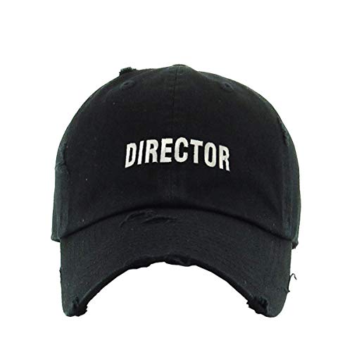 Director Vintage Baseball Cap Embroidered Cotton Adjustable Distressed Dad Hat