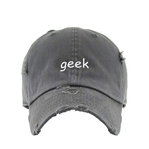 Geek Vintage Baseball Cap bestickt Baumwolle verstellbar abgenutzt Papa Mütze - Bild 5 von 15