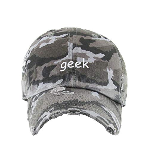 Geek Vintage Baseball Cap bestickt Baumwolle verstellbar abgenutzt Papa Mütze - Bild 6 von 15