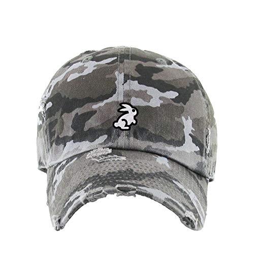 Bunny Vintage Baseball Cap Embroidered Cotton Adjustable Distressed Dad Hat - Picture 6 of 15