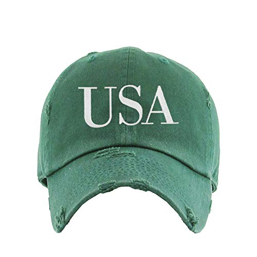 USA Trump Vintage Baseball Cap bestickt Baumwolle verstellbar abgenutzt Papa Mütze - Bild 7 von 15