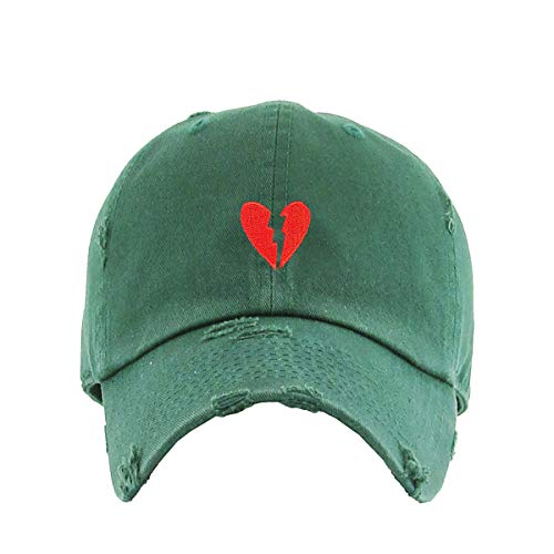 Broken Heart Vintage Baseball Cap bestickt verstellbar abgenutzt Papa Mütze - Bild 7 von 15