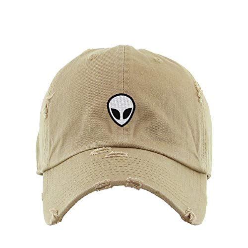 Alien Vintage Baseball Cap Embroidered Cotton Adjustable Distressed Dad Hat - Picture 8 of 15