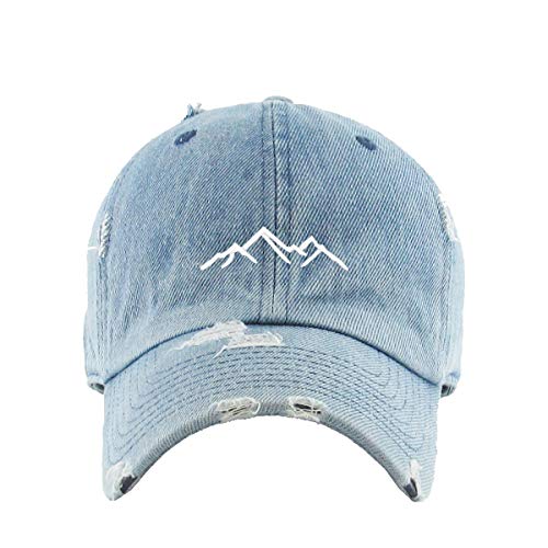 Mountain Vintage Baseball Cap bestickt Baumwolle verstellbar abgenutzt Papa Mütze - Bild 9 von 15
