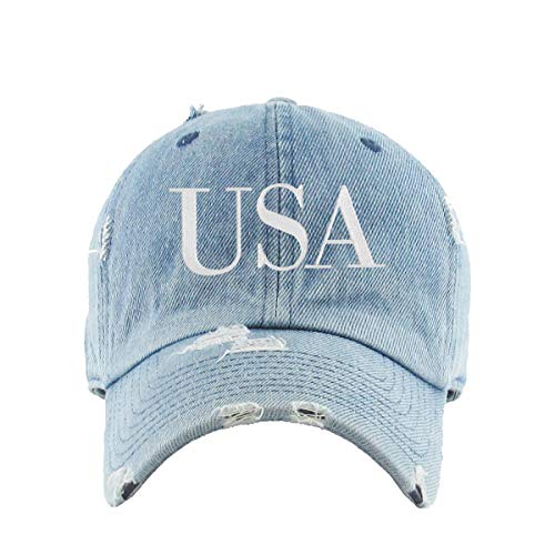 USA Trump Vintage Baseball Cap bestickt Baumwolle verstellbar abgenutzt Papa Mütze - Bild 9 von 15