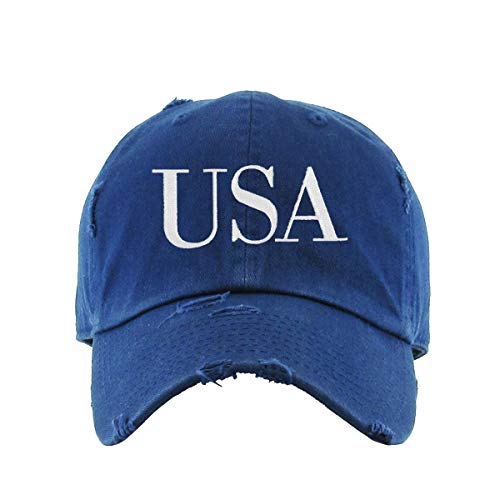 USA Trump Vintage Baseball Cap bestickt Baumwolle verstellbar abgenutzt Papa Mütze - Bild 11 von 15