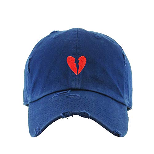Broken Heart Vintage Baseball Cap bestickt verstellbar abgenutzt Papa Mütze - Bild 11 von 15