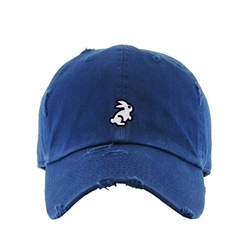 Bunny Vintage Baseball Cap Embroidered Cotton Adjustable Distressed Dad Hat - Picture 11 of 15