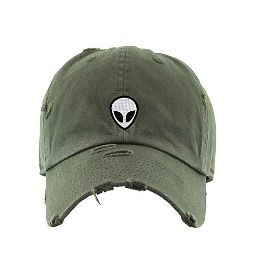 Alien Vintage Baseball Cap Embroidered Cotton Adjustable Distressed Dad Hat - Picture 12 of 15