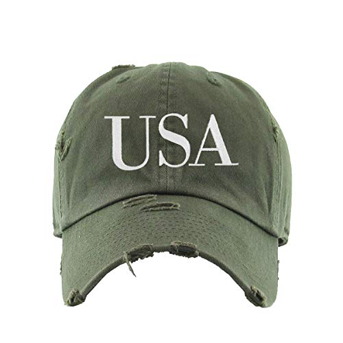 USA Trump Vintage Baseball Cap bestickt Baumwolle verstellbar abgenutzt Papa Mütze - Bild 12 von 15
