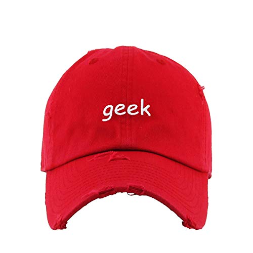 Geek Vintage Baseball Cap bestickt Baumwolle verstellbar abgenutzt Papa Mütze - Bild 13 von 15