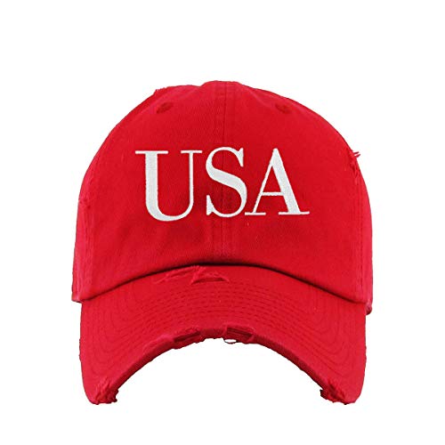 USA Trump Vintage Baseball Cap bestickt Baumwolle verstellbar abgenutzt Papa Mütze - Bild 13 von 15