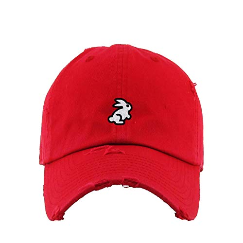 Bunny Vintage Baseball Cap Embroidered Cotton Adjustable Distressed Dad Hat - Picture 13 of 15