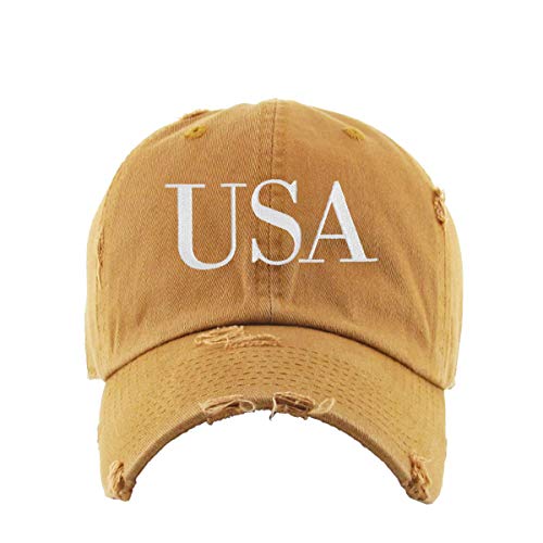 USA Trump Vintage Baseball Cap bestickt Baumwolle verstellbar abgenutzt Papa Mütze - Bild 14 von 15