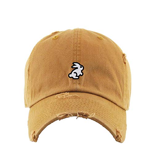 Bunny Vintage Baseball Cap Embroidered Cotton Adjustable Distressed Dad Hat - Picture 14 of 15
