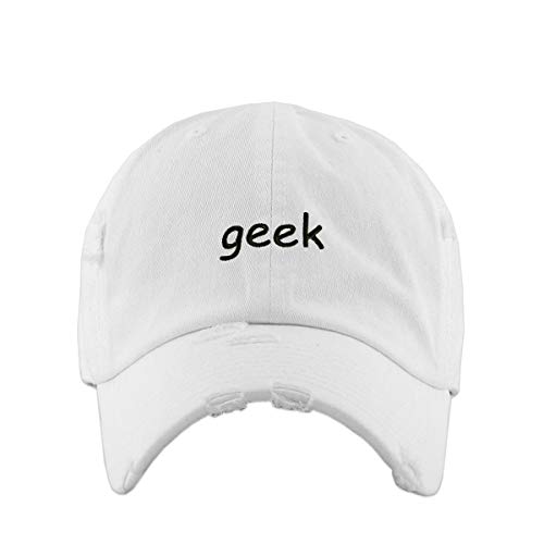 Geek Vintage Baseball Cap bestickt Baumwolle verstellbar abgenutzt Papa Mütze - Bild 15 von 15