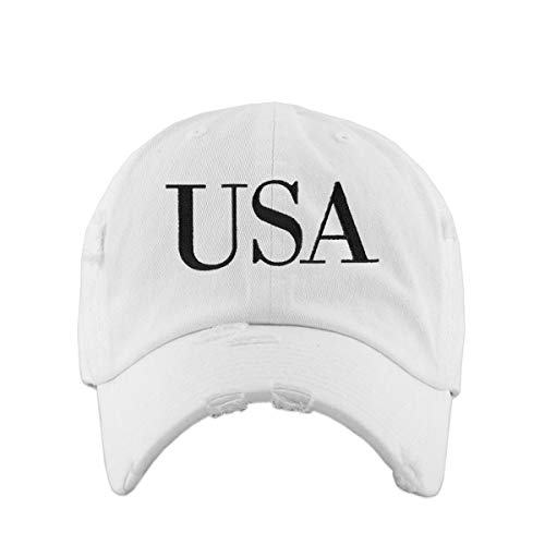 USA Trump Vintage Baseball Cap bestickt Baumwolle verstellbar abgenutzt Papa Mütze - Bild 15 von 15