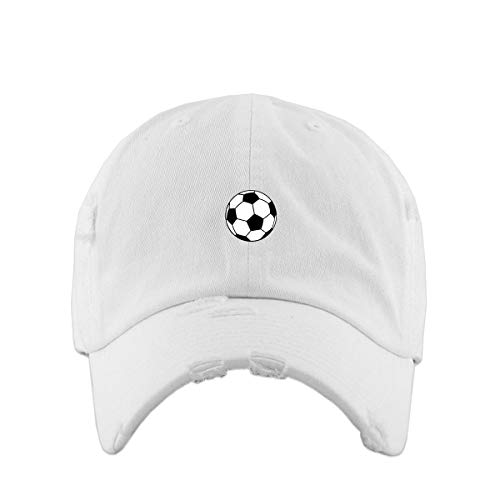 Soccer Ball Vintage Baseball Cap Embroidered Adjustable Distressed Dad Hat - Bild 15 von 15