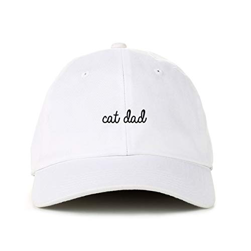 Cat Dad Baseball Cap Embroidered Cotton Adjustable Dad Hat - Picture 19 of 19