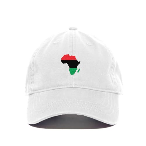 Africa Map Colored Embroidered Baseball Cap Cotton Adjustable Dad Hat - Picture 19 of 19