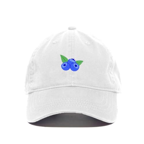 Blueberries Embroidered Baseball Cap Cotton Adjustable Dad Hat - Picture 19 of 19