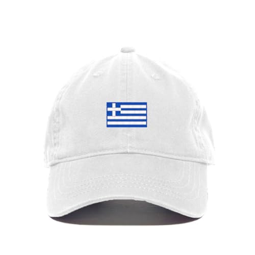 Greece Flag Embroidered Baseball Cap Cotton Adjustable Dad Hat - Picture 19 of 19