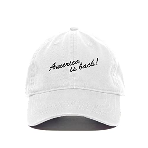 America is Back Baseball Cap Embroidered Cotton Adjustable Dad Hat - Picture 19 of 19