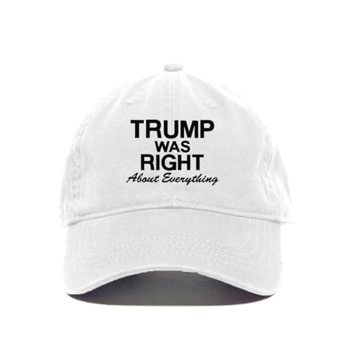 Baseballmütze Trump was Right About Everything bestickt verstellbar Papa Mütze - Bild 19 von 19