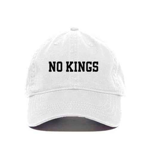 No Kings Democrats Anti Republican Embroidered Baseball Cap Adjustable Dad Hat - Picture 16 of 16