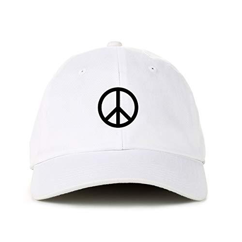 Baseballmütze Peace Logo bestickt Baumwolle verstellbar Papa Mütze - Bild 19 von 19