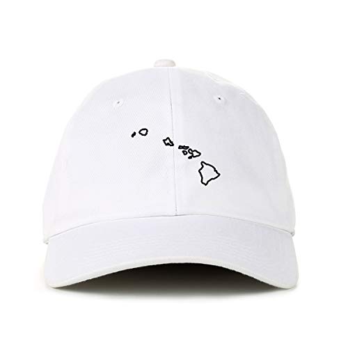 Hawaii Map Outline Baseball Cap Embroidered Cotton Adjustable Dad Hat - Picture 19 of 19