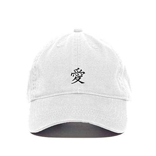 Japanese Love Baseball Cap Embroidered Cotton Adjustable Dad Hat - Picture 19 of 19