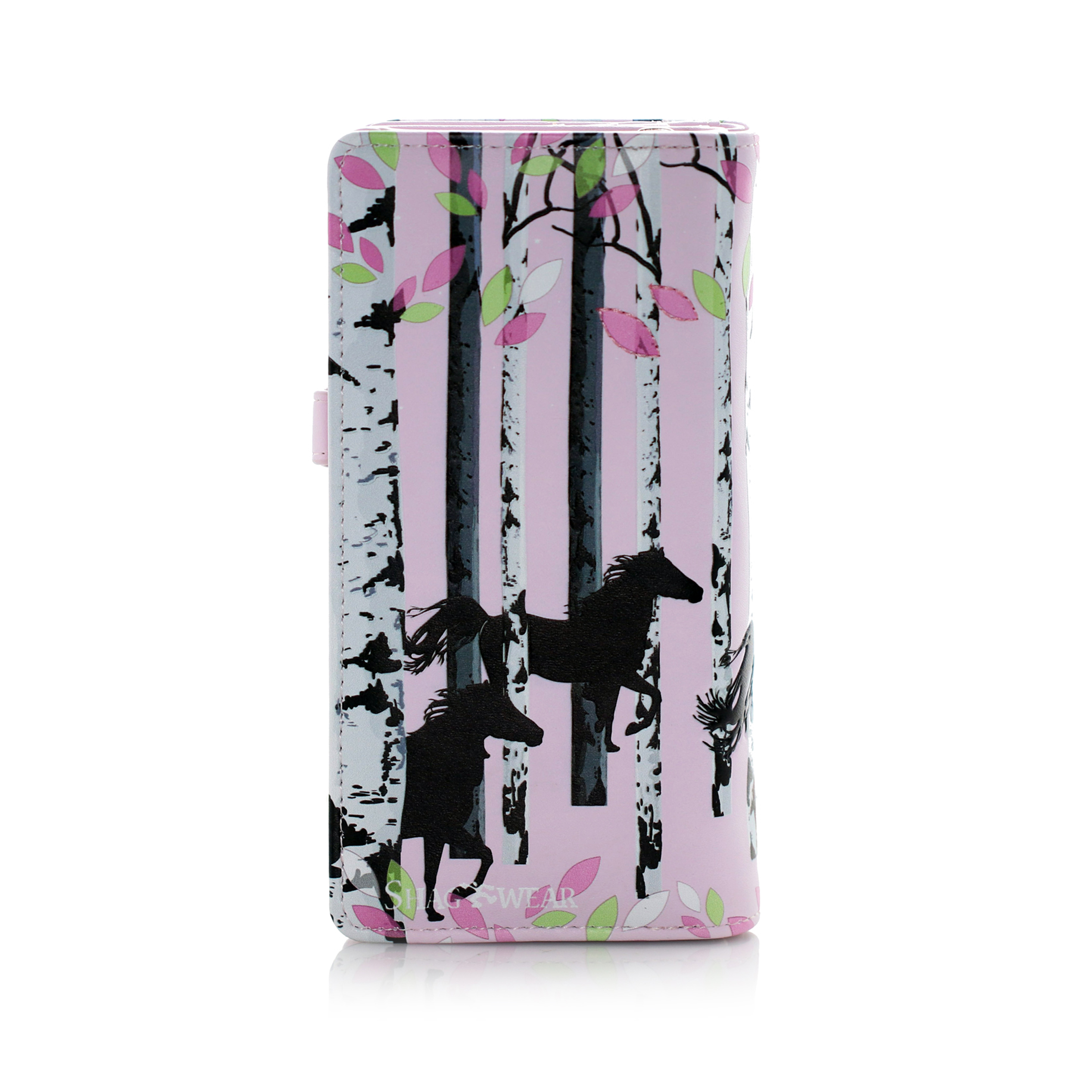 Shagwear Forest Horse Large Zipper Women/'s Wallet
