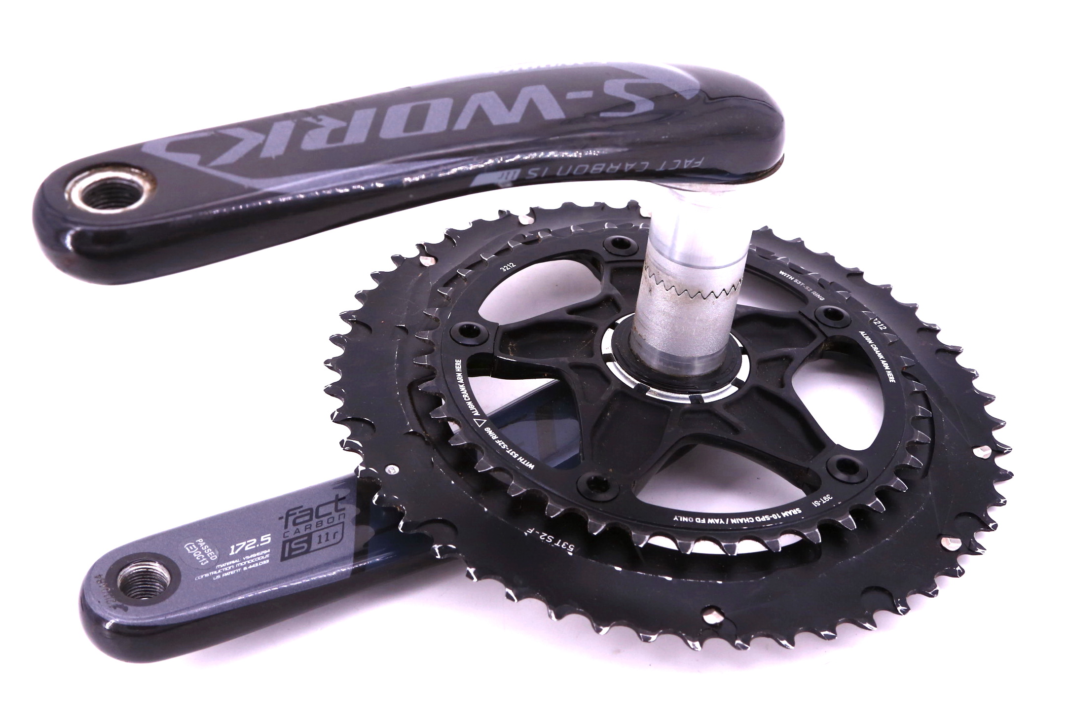 Specialized SWorks FACT Carbon IS 11R Crankset 172.5mm 10 Speed 53/39