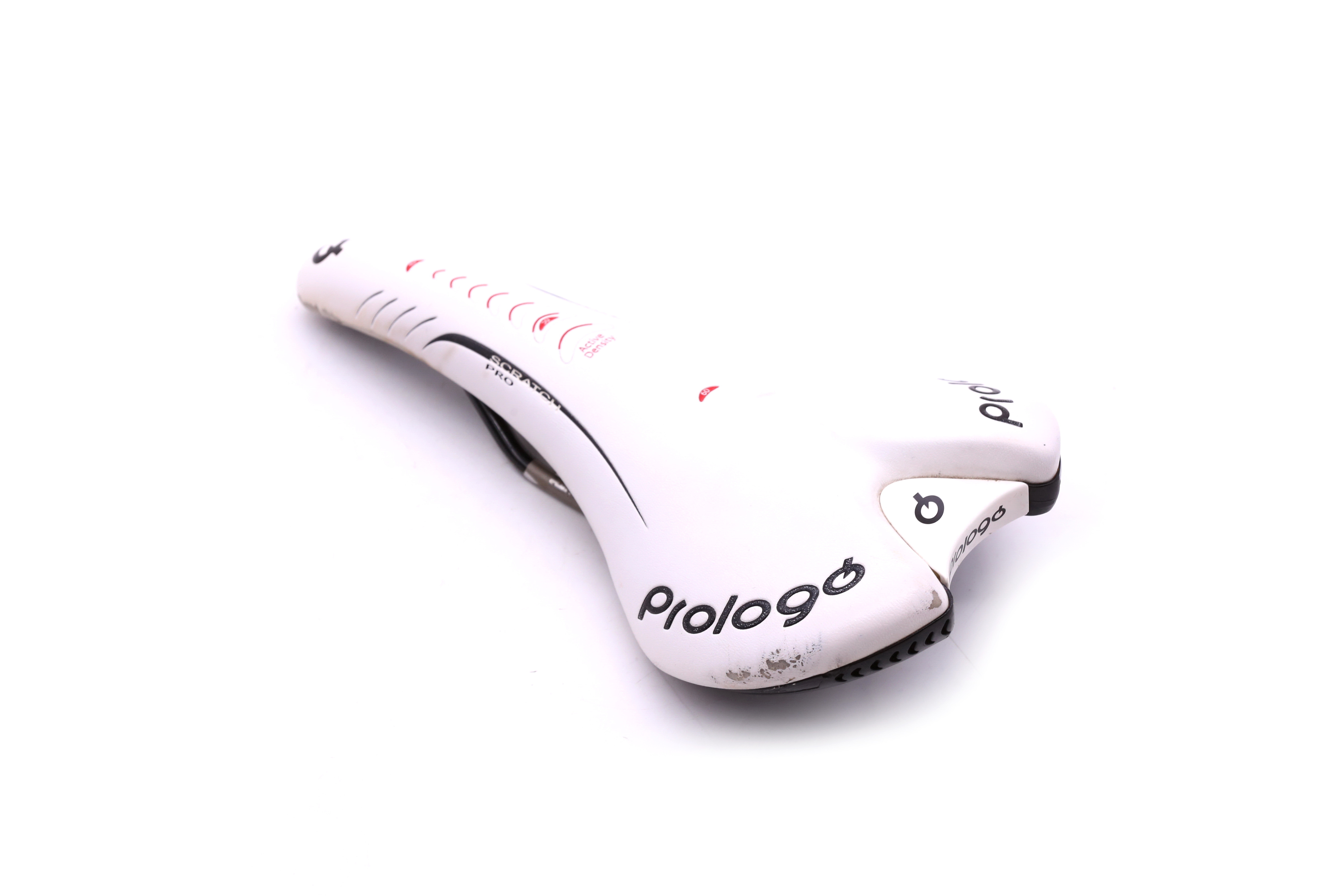 Prologo Scratch Pro Titanium Rail Road Bike Saddle 270 x 134 mm White