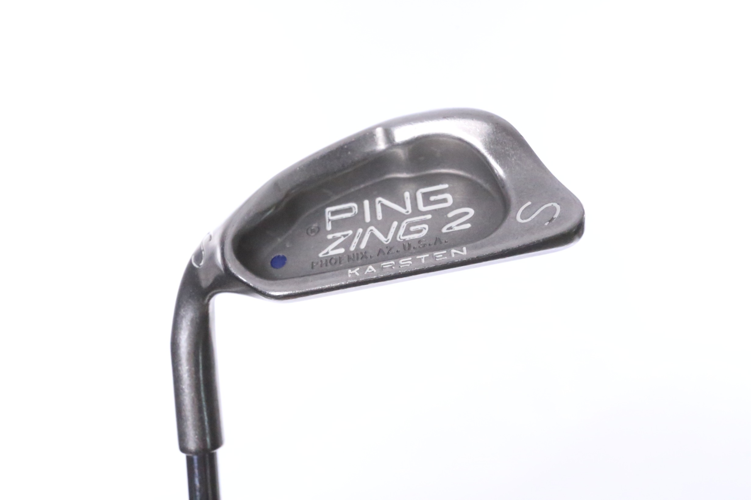 LEFTY Ping Zing 2 Blue 52* Sand Wedge 35.25 in Ping JZ Steel Shaft