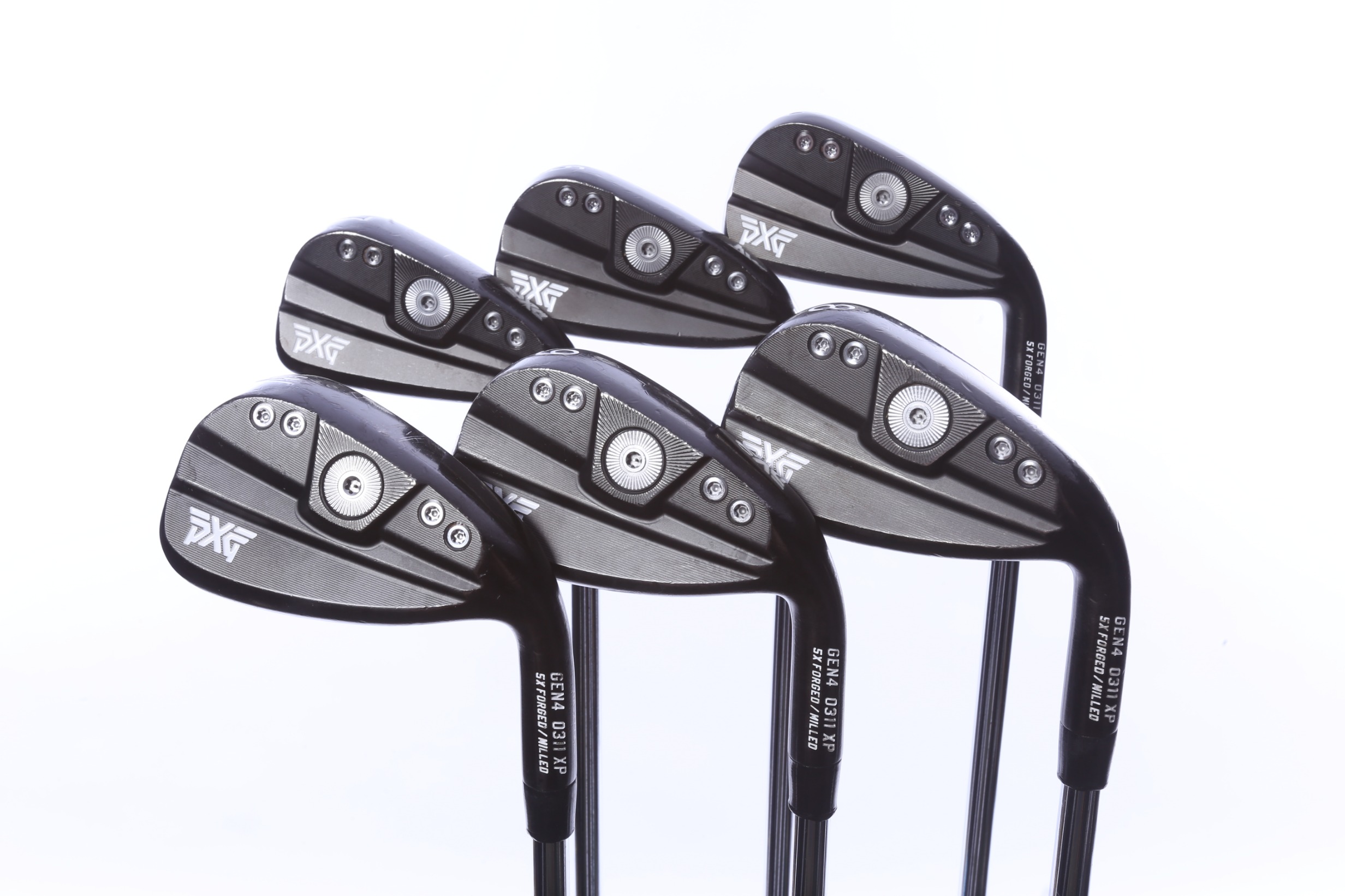 PXG 0311 P Gen4 Xtreme Dark 5-PW Iron Set RH +1.5 in Steel Shaft