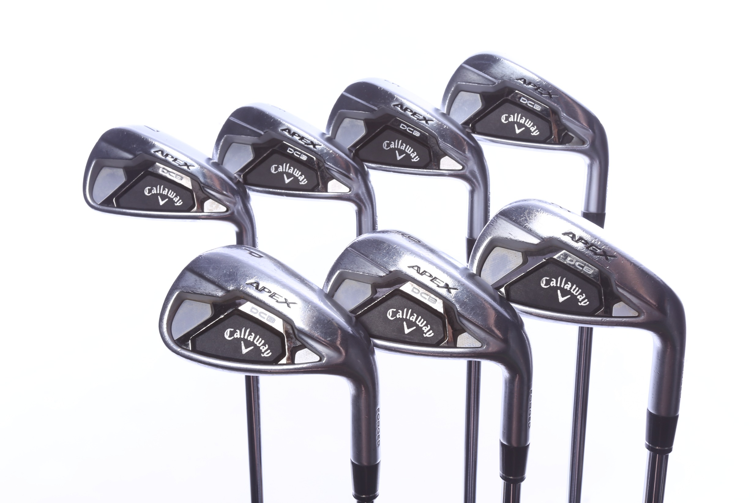 Callaway Apex DCB Iron Set 4-PW -0.5 in Stiff Flex Steel Shaft Good
