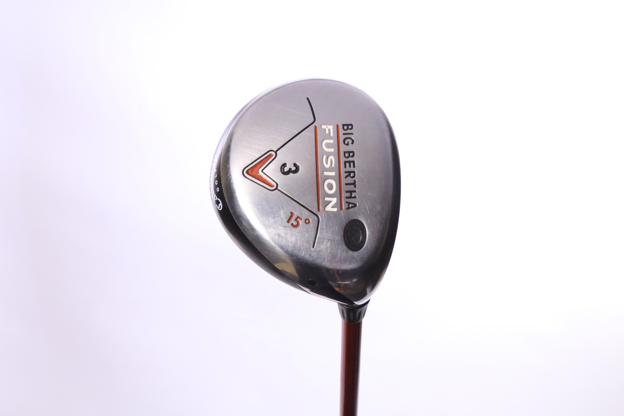 Callaway Big Bertha Fusion 15* 3-Wood Stiff Flex Aldila NVS Orange