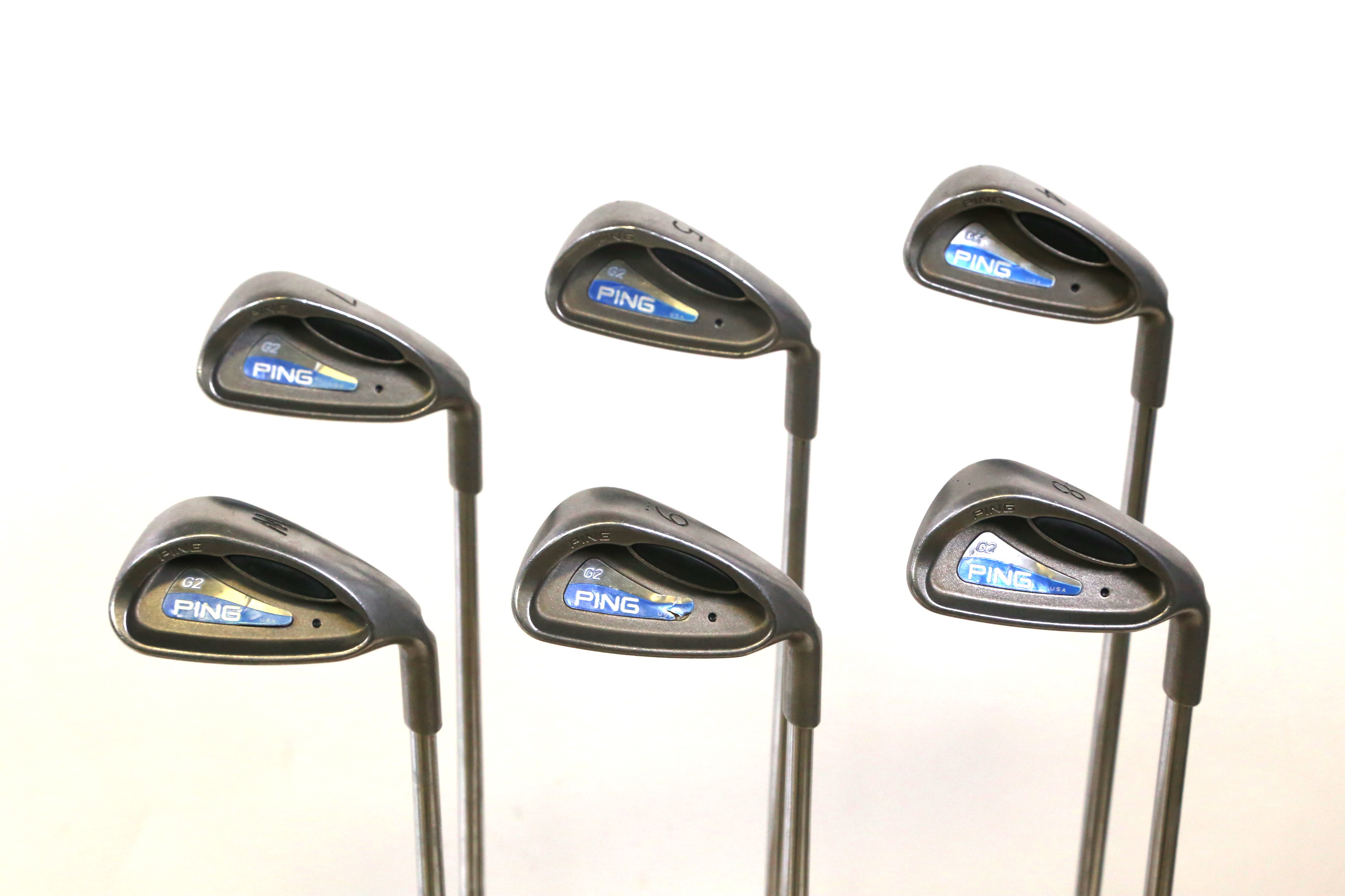 Ping G2 Black Dot 45,79, PW Iron Set Right Handed Ping Steel Shafts