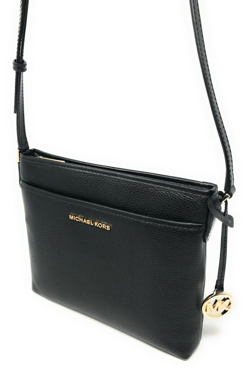 Michael Kors Bedford Messenger Small NS Crossbody Bag Leather Canvas