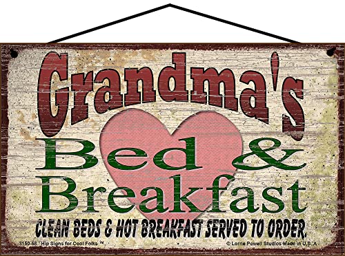 Grandma's Bed and Breakfast Sign Grandmothers Mother's Day Gift Home B&B Decor - Picture 2 of 3