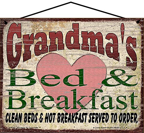 Grandma's Bed and Breakfast Sign Grandmothers Mother's Day Gift Home B&B Decor - Picture 3 of 3