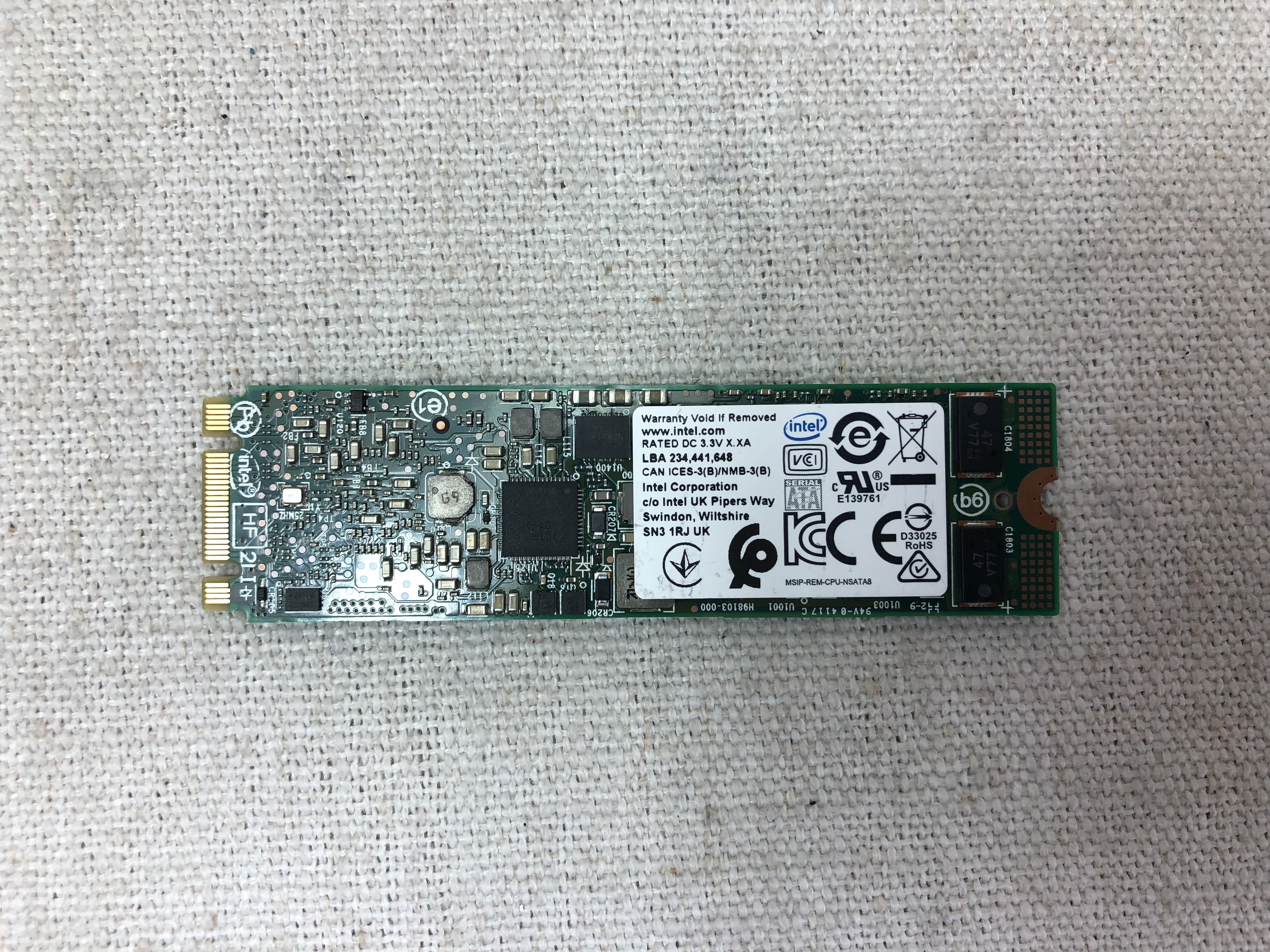 Dell GKJ0P 120GB 6Gb/s SATA M.2 SSD Intel SSDSCKJB120G7R for BOSS Dell GKJ0P 120GB 6Gb/s SATA M.2 SSD Intel SSDSCKJB120G7R for BOSS