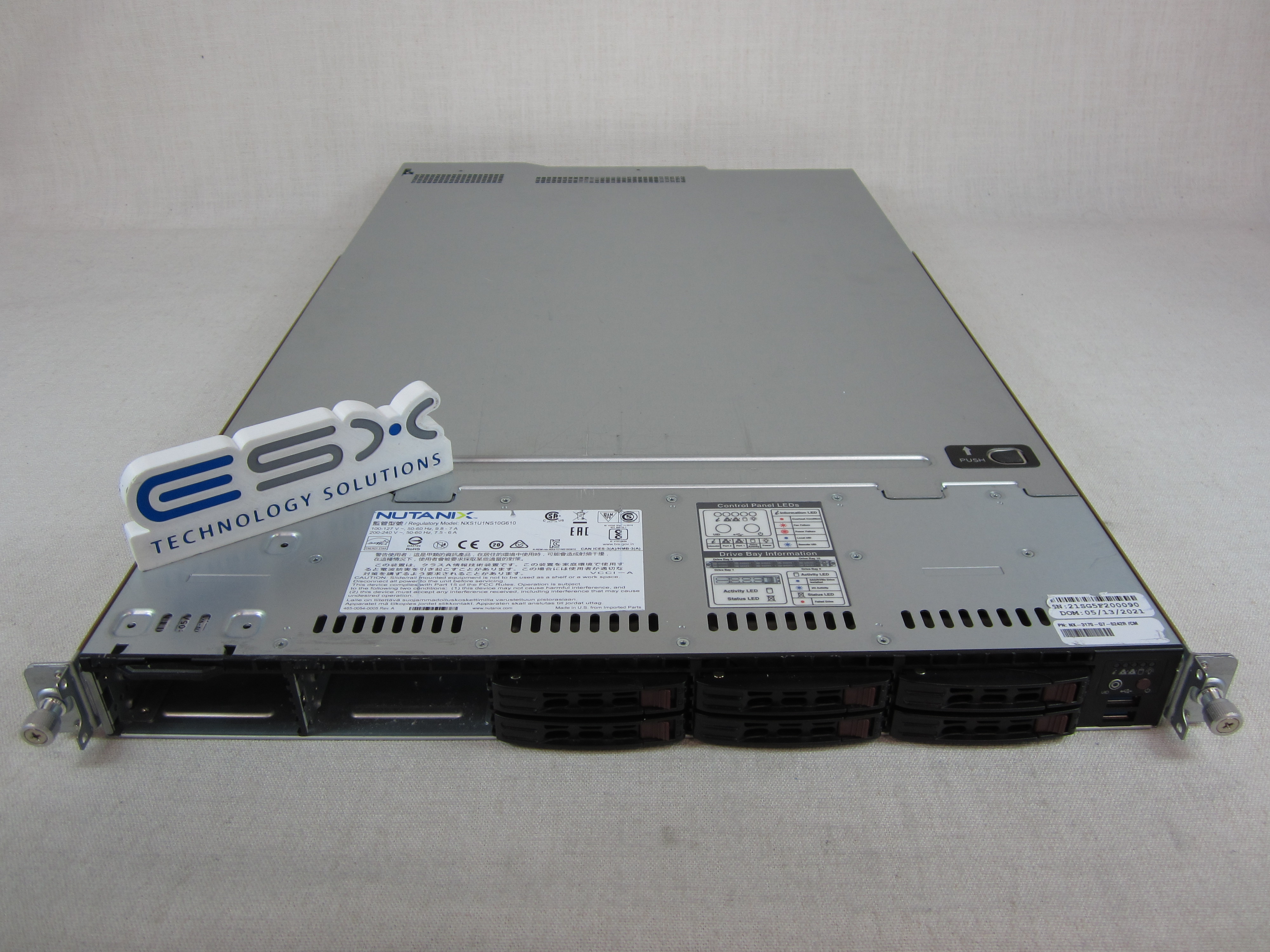 Nutanix NX-3170-G7 / Supermicro CSE-119 10x 2.5” 1U CTO Server