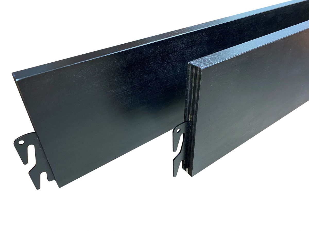 Wood Bed Rails – Midnight Finish – Hook-on – Twin, Full, Queen, King, Cal King